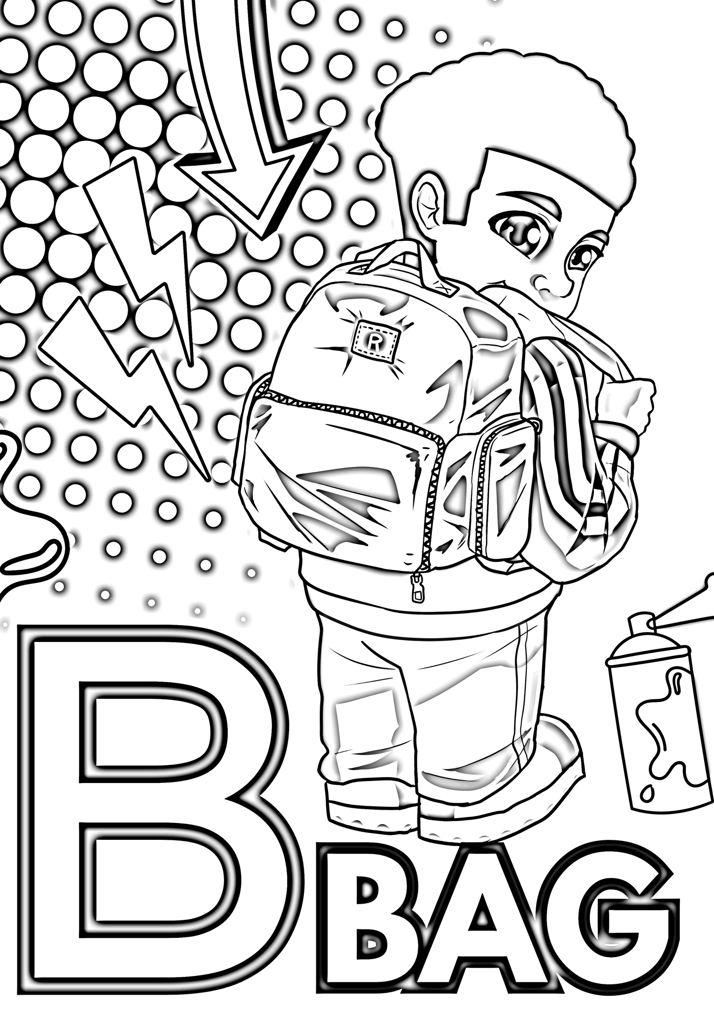 Signs and Letters Coloring Book