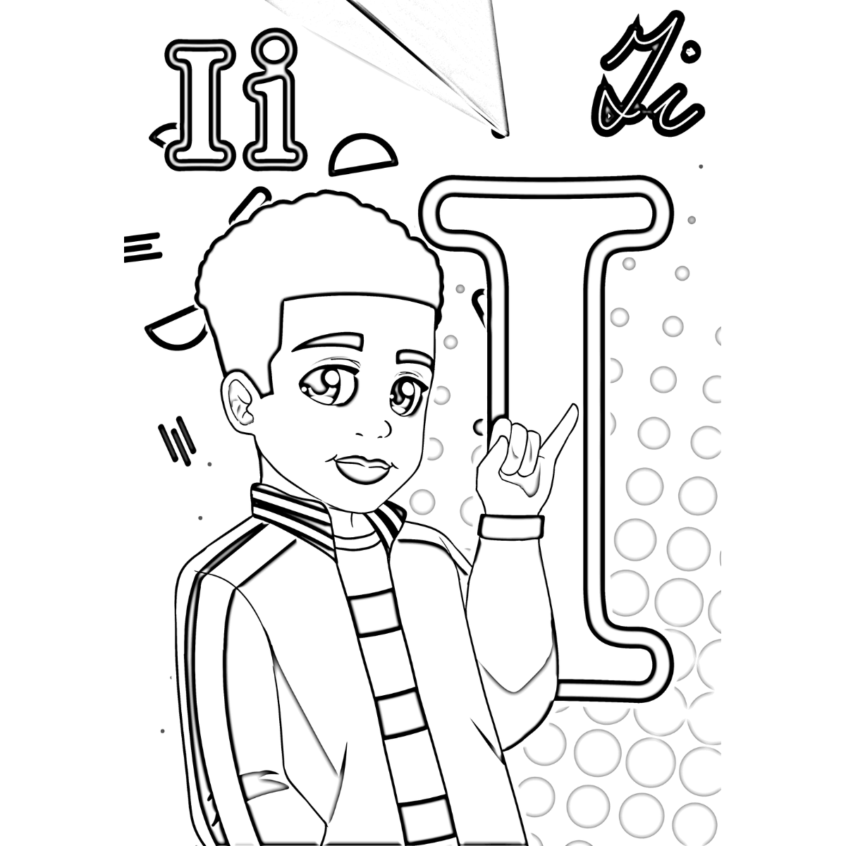 Signs and Letters Coloring Book