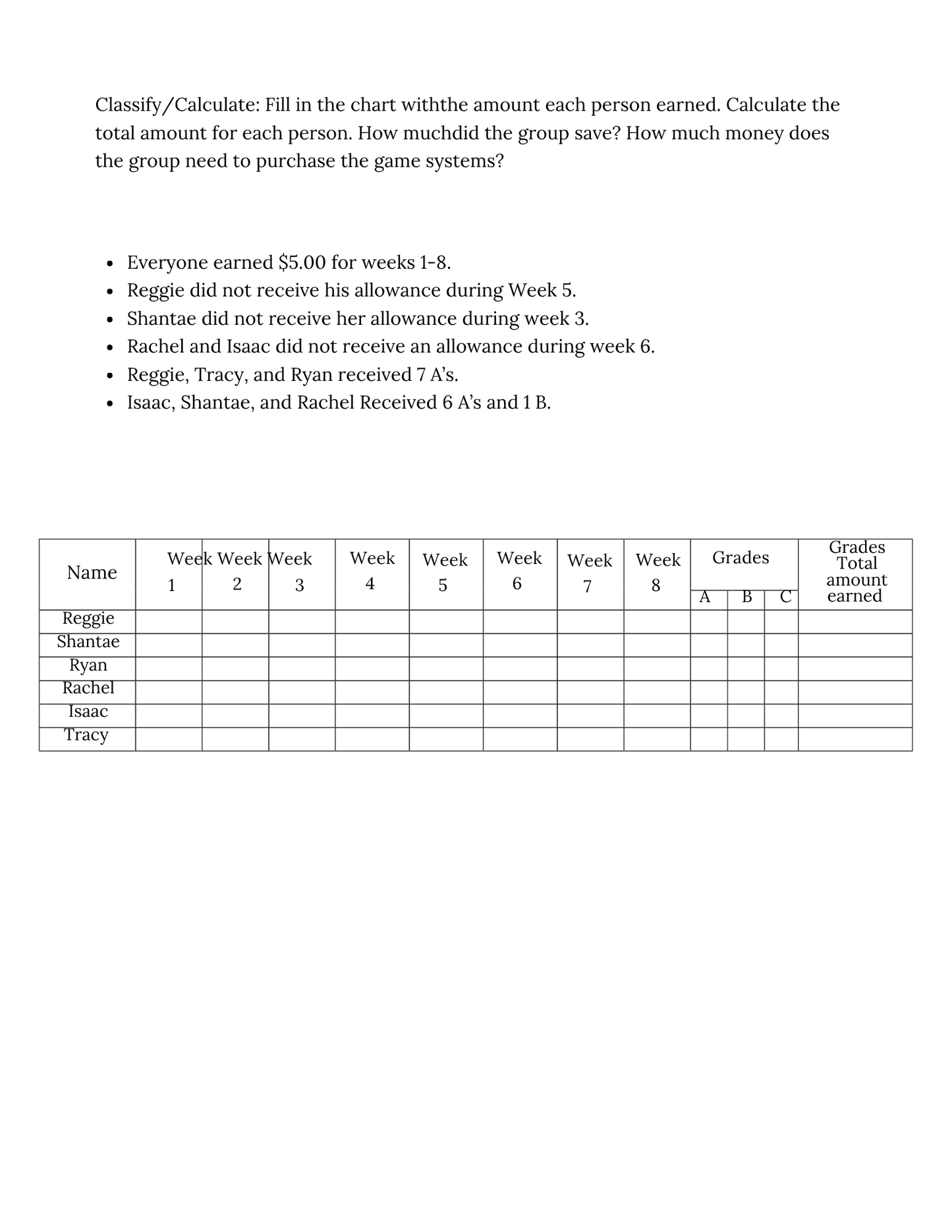 A Math And Money Adventure Workbook