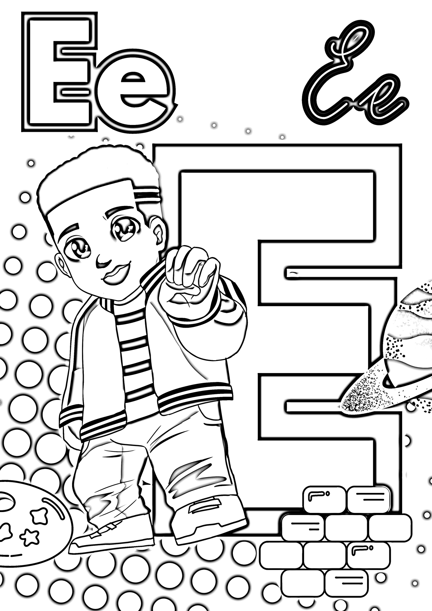 Signs and Letters Coloring Book