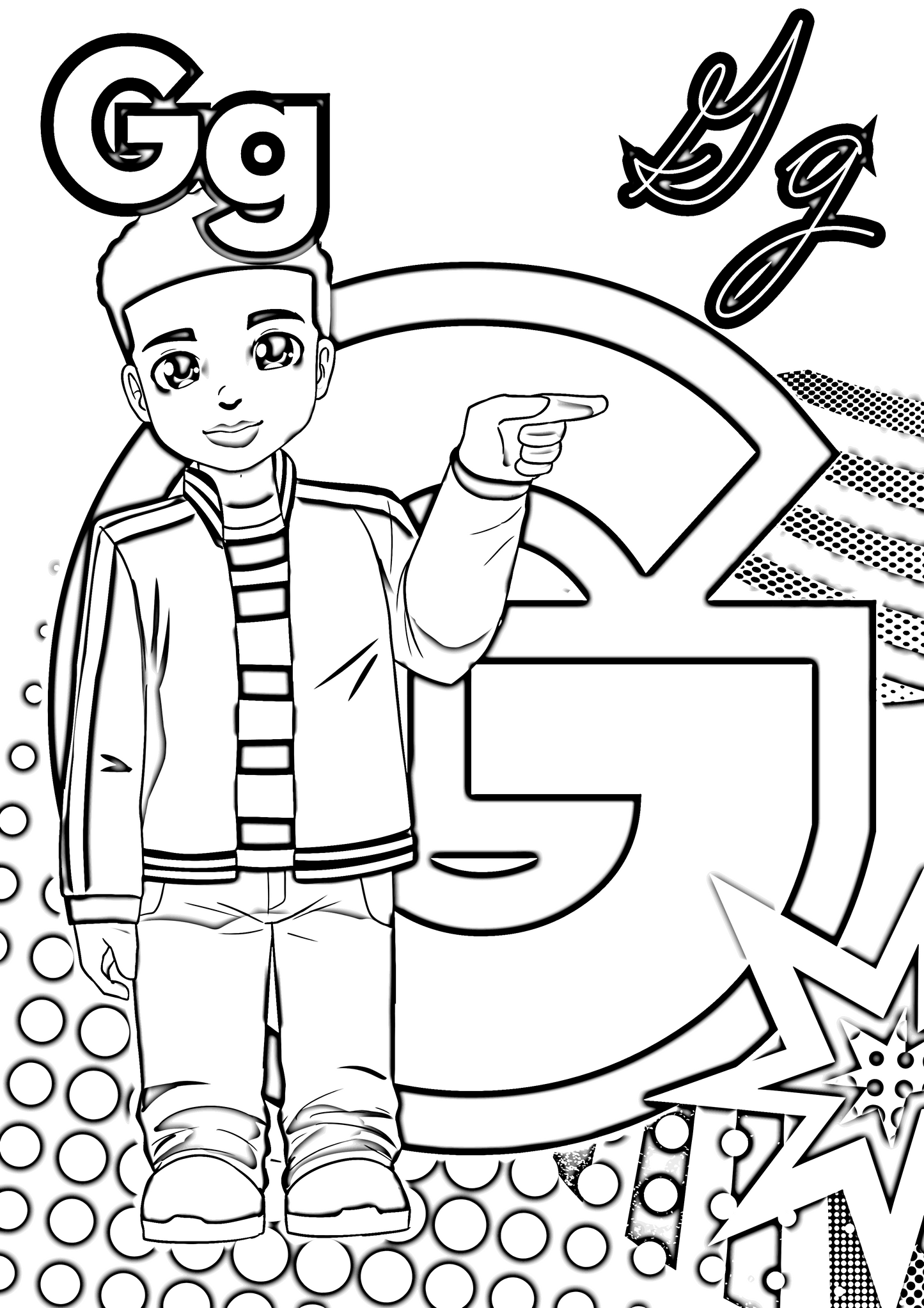 Signs and Letters Coloring Book