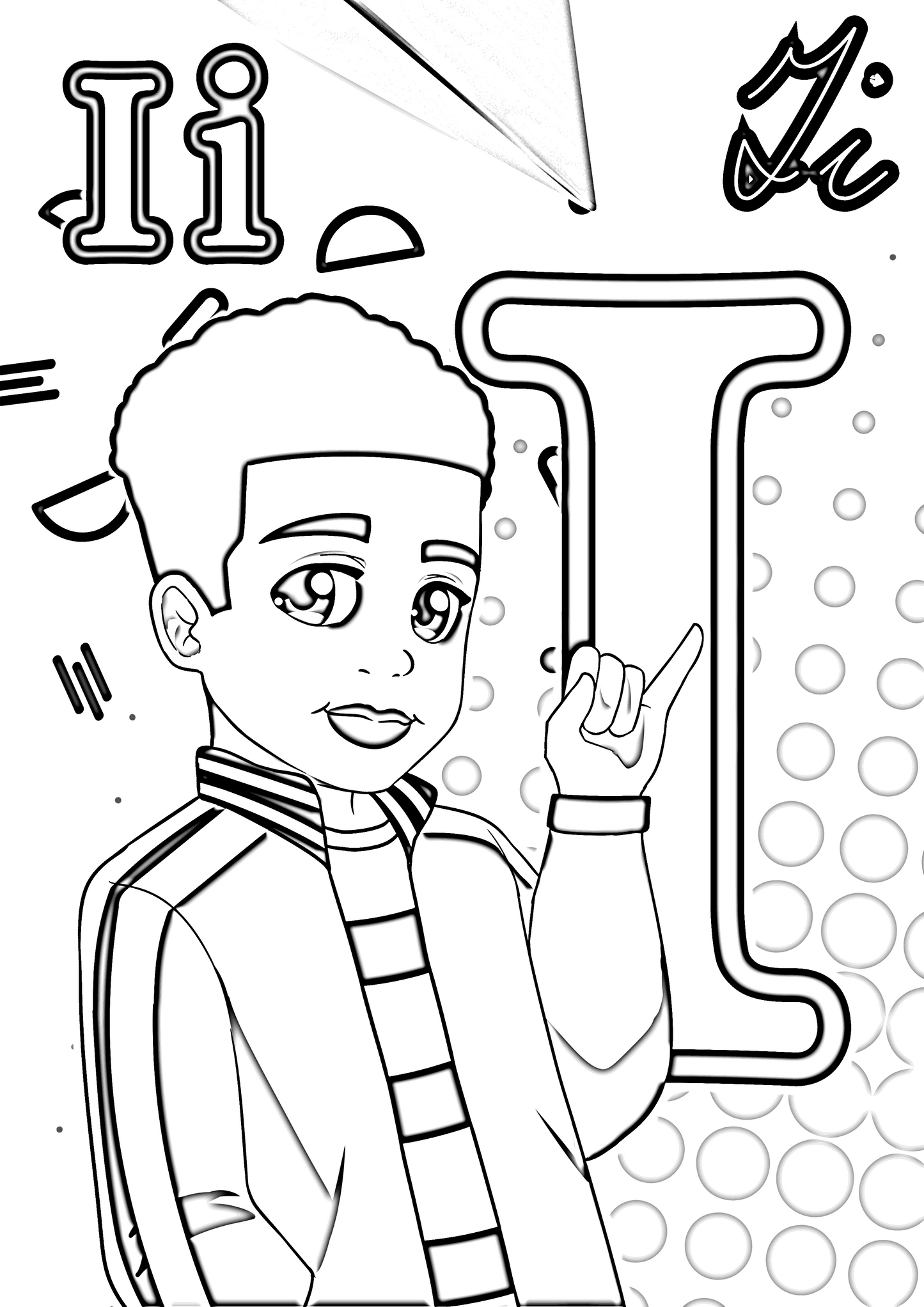 Signs and Letters Coloring Book