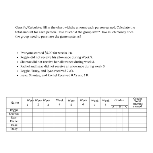 A Math And Money Adventure Workbook