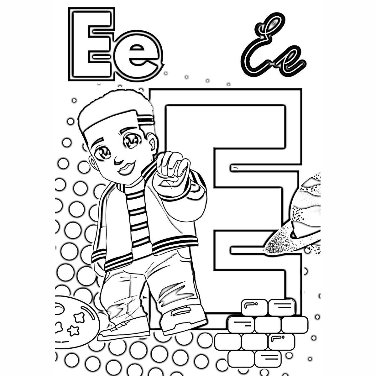 Signs and Letters Coloring Book