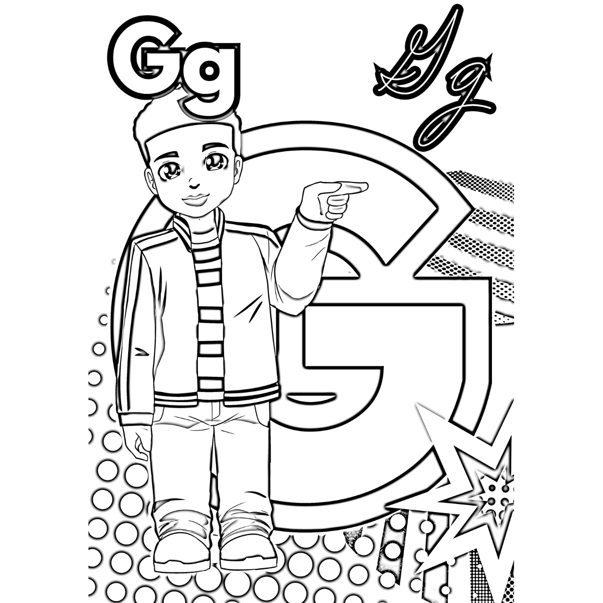 Signs and Letters Coloring Book